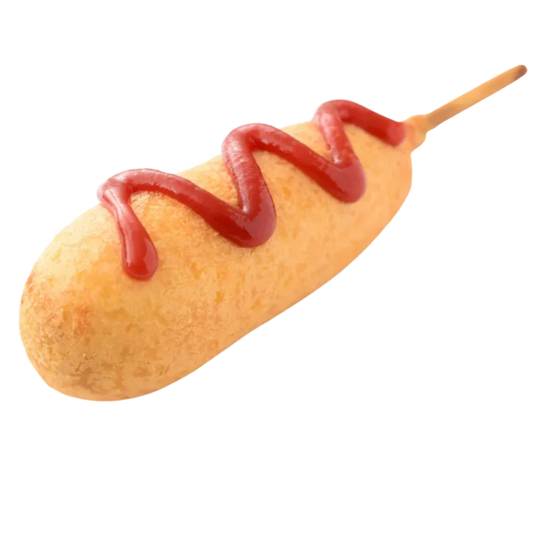 A view of corn dog