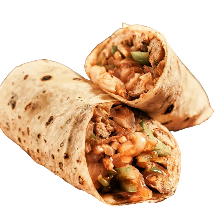 A view of Cookout Cajun wraps