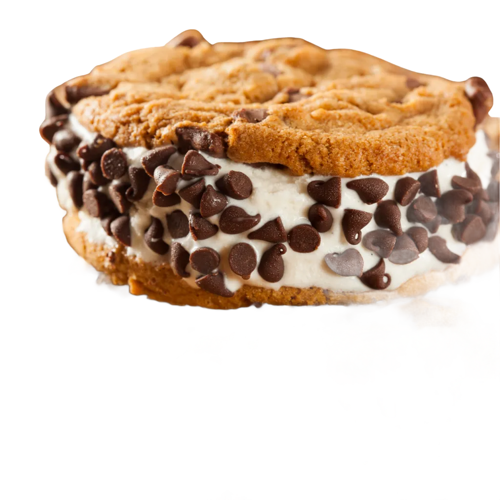 A view of cookout dessert, chocolate sandwich