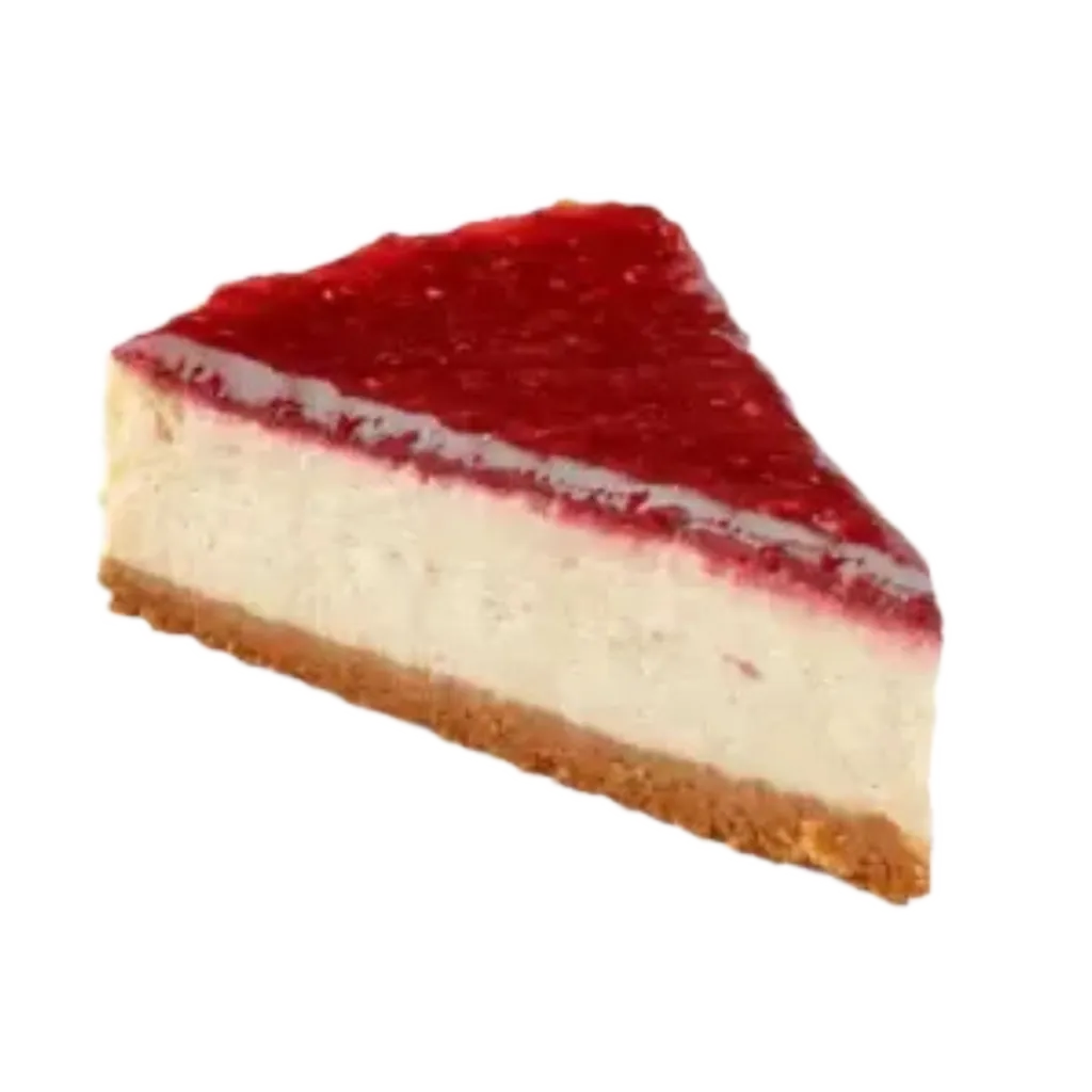 A view of strawberry cheese cake, cookout desserts