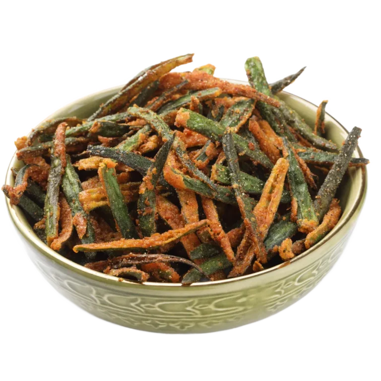 A view of fried okra