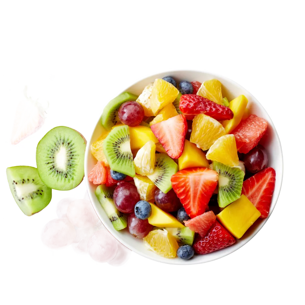 FRUIT SALAD with lime and honey