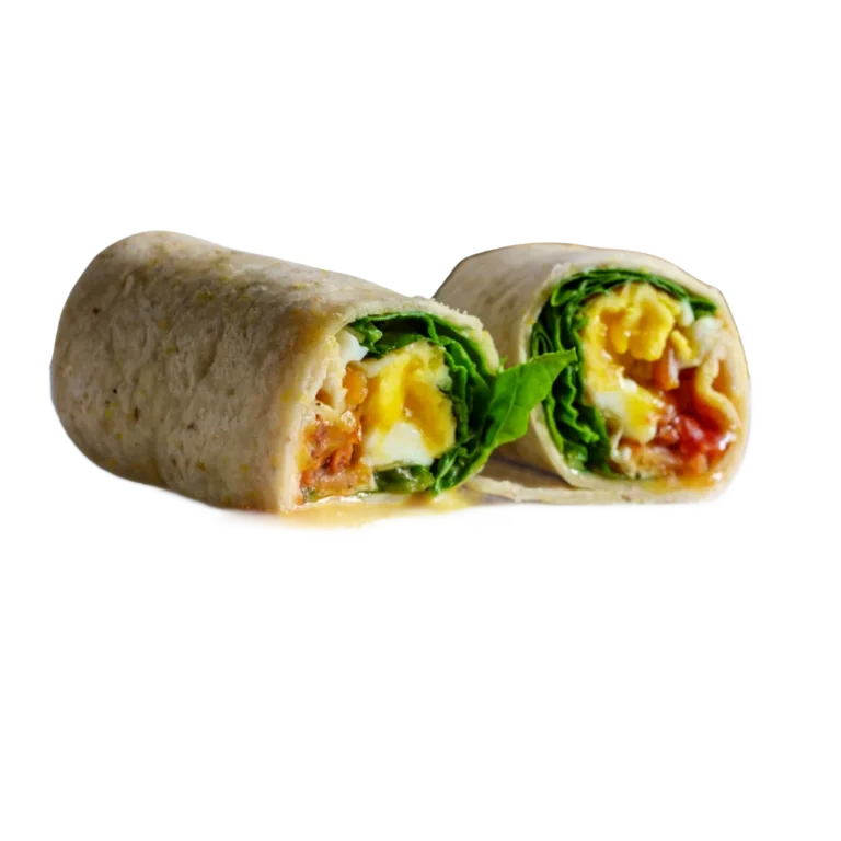 A view of Cookout Cajun Ranch wraps