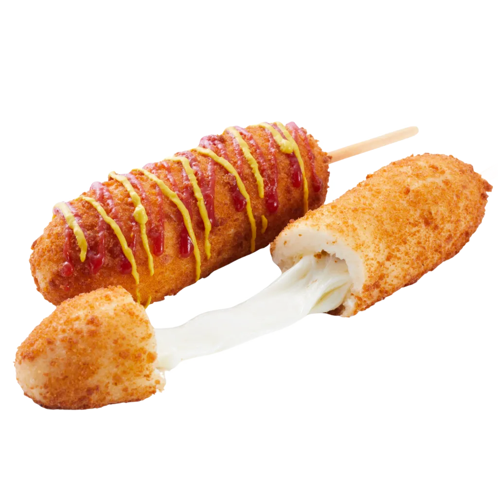 A view of cheese dog