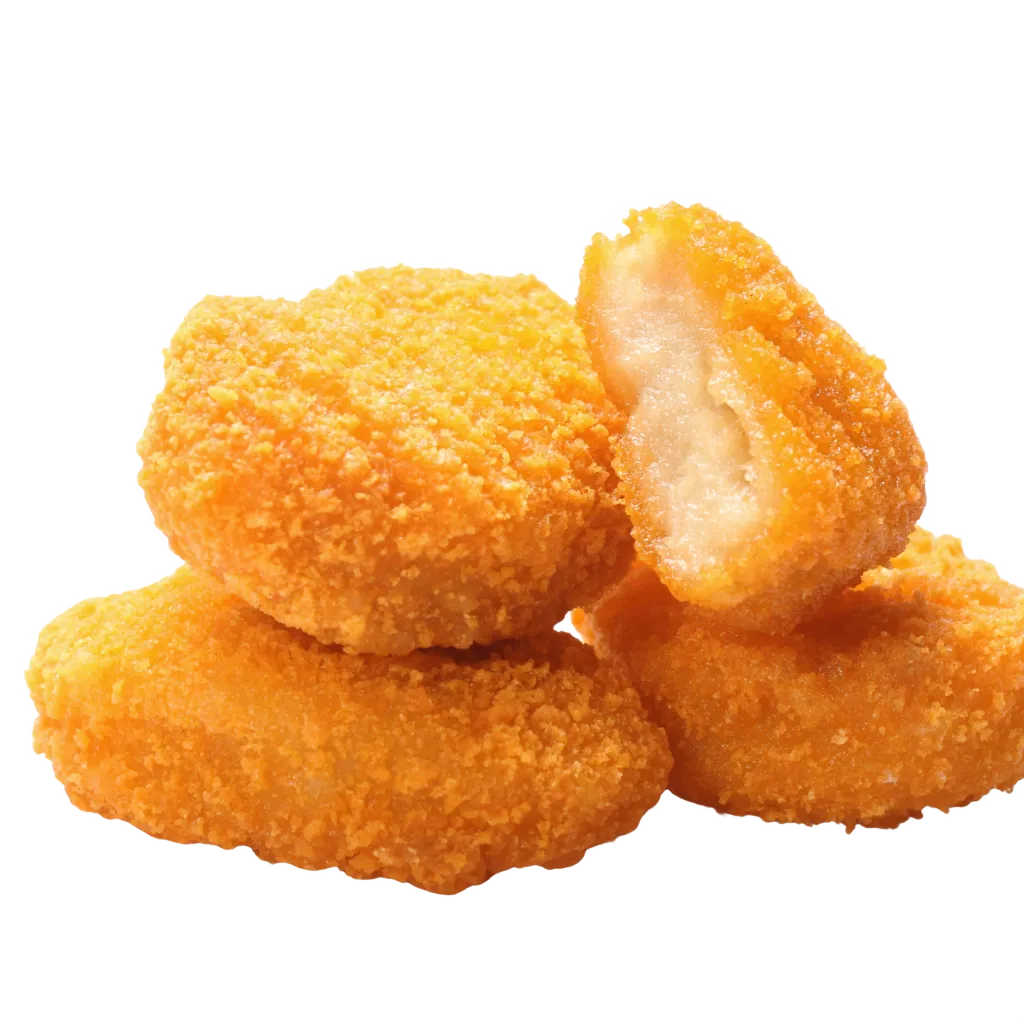 A view of chicken nuggets