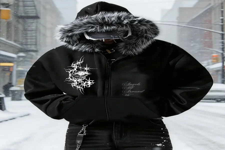 emo zip up hoodie
