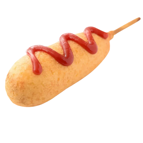 A view of corn dog