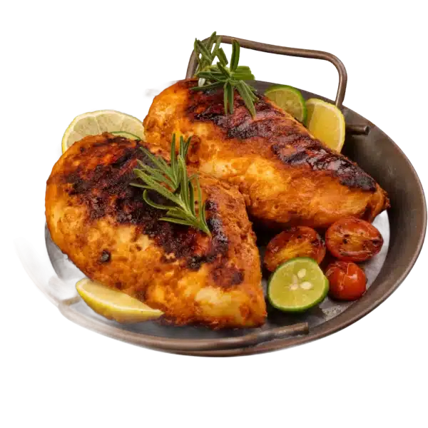 A close view of Cookout BBQ Chicken
