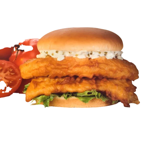 A view of Cookout Fish Sandwich