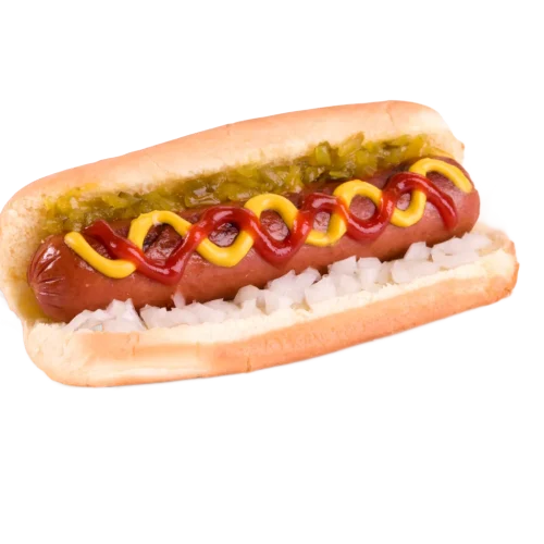 A view of hot dog
