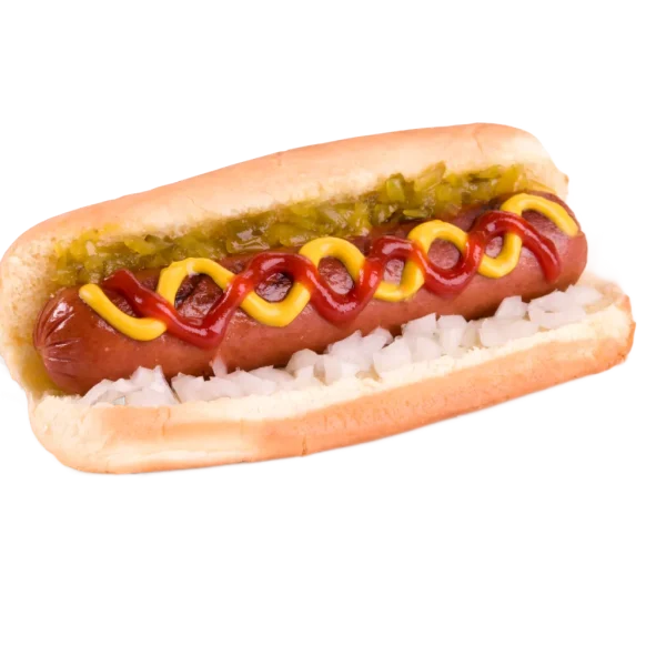 A view of hot dog