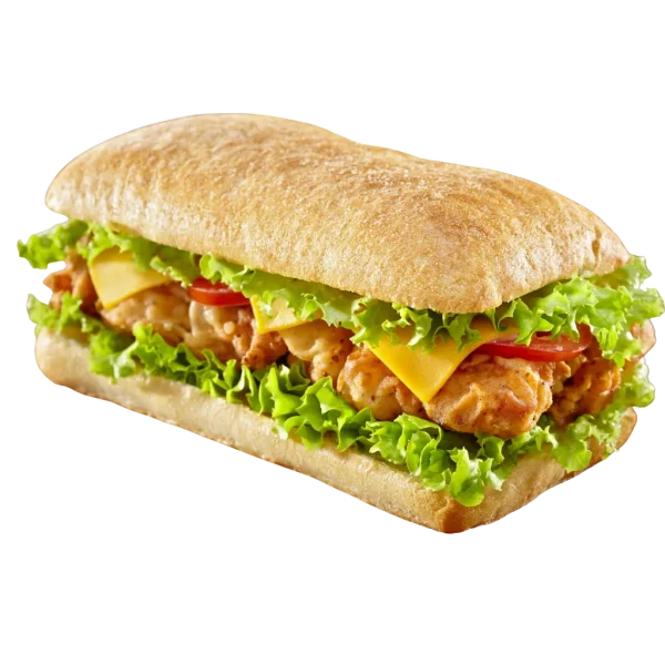 A view of Cookout Spicy chicken sandwich